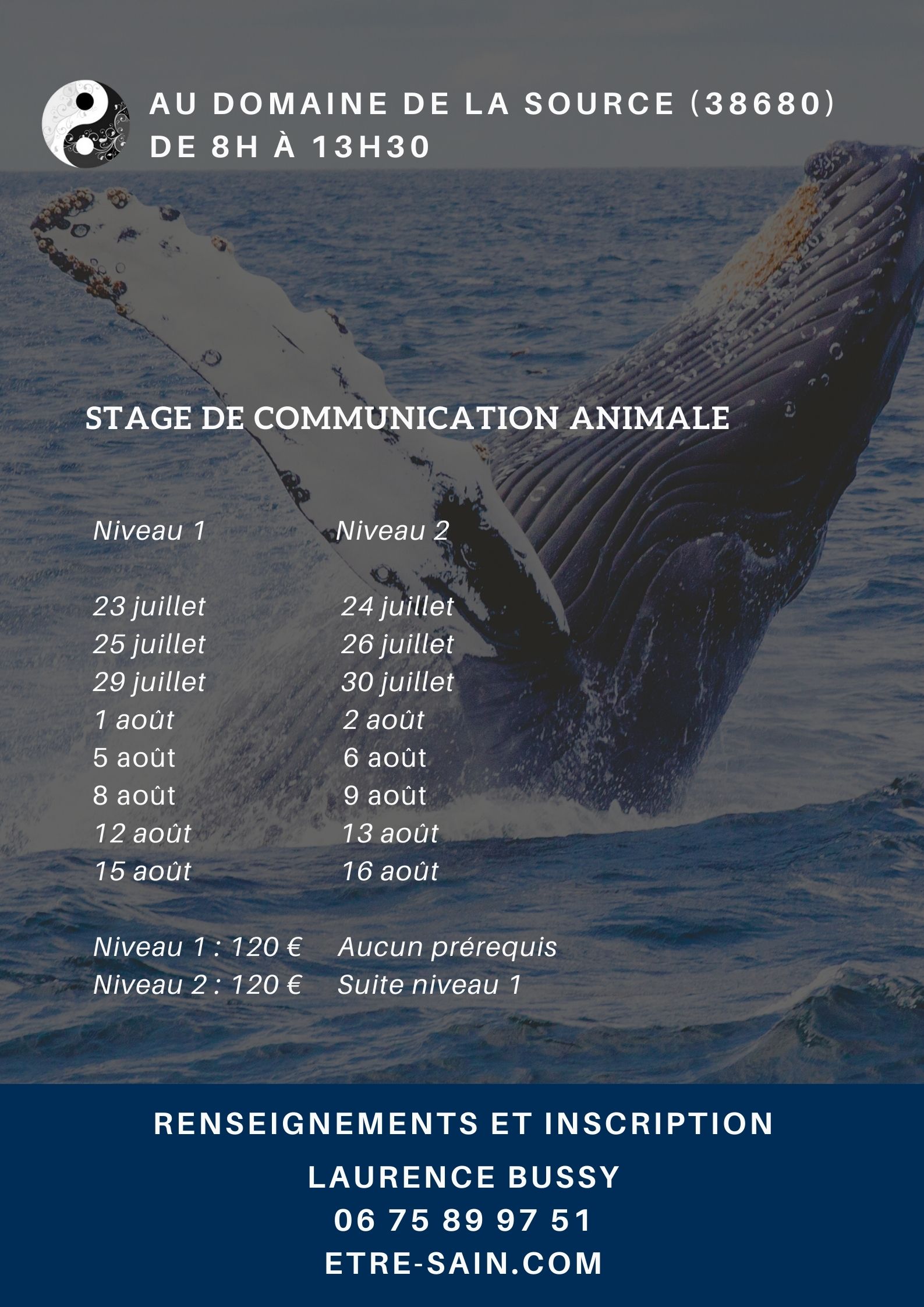 stage communication animale juillet aout 2021